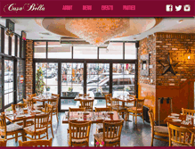 Tablet Screenshot of casabellarestaurant.com